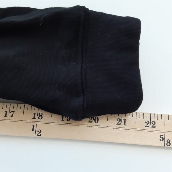 Year of Ours Varsity Ringer Sweatshirt Black Terry Womens M Made in the USA - Picture 13 of 13